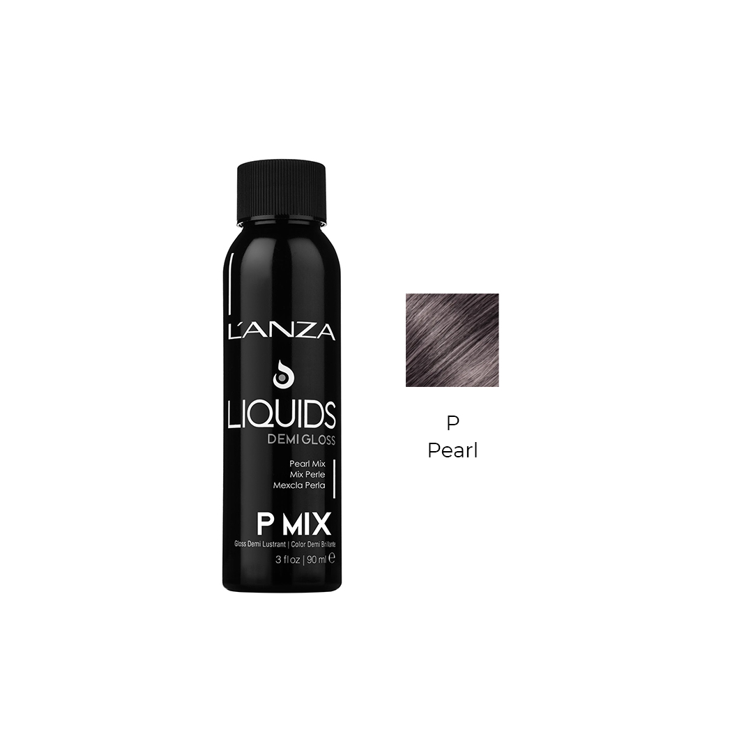 Безаміачний барвник для волосся LʼANZA Liquids Demi Gloss P Pearl Mix Tone, 90 ml - 1